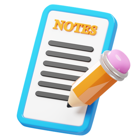 Notizen-App  3D Icon