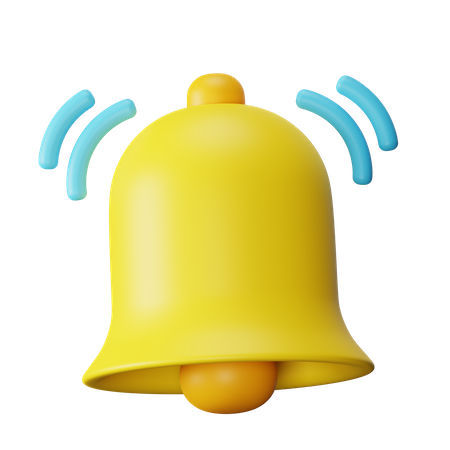 Notofication Bell  3D Icon