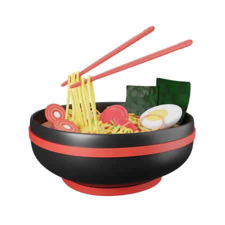 Nouilles ramen  3D Icon