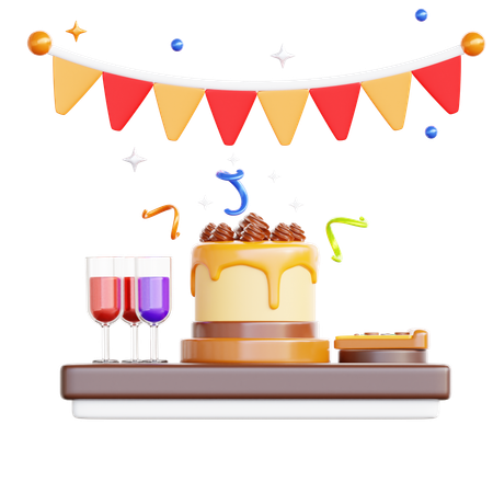 Nourriture de fête  3D Icon