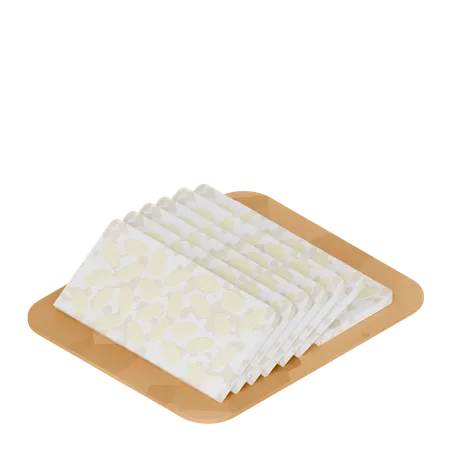 Le tempeh, une cuisine indonésienne  3D Icon