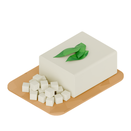 Tofu, cuisine indonésienne  3D Icon