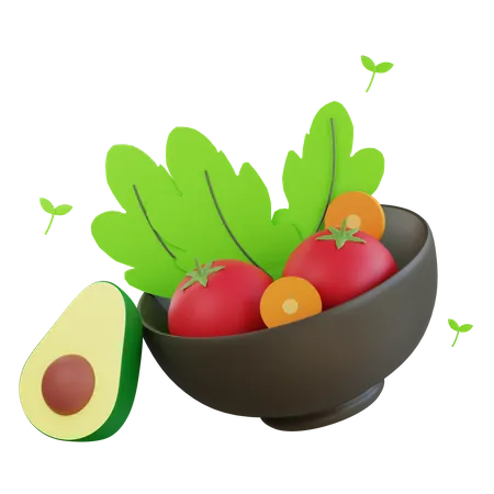 Nourriture végétalienne  3D Icon