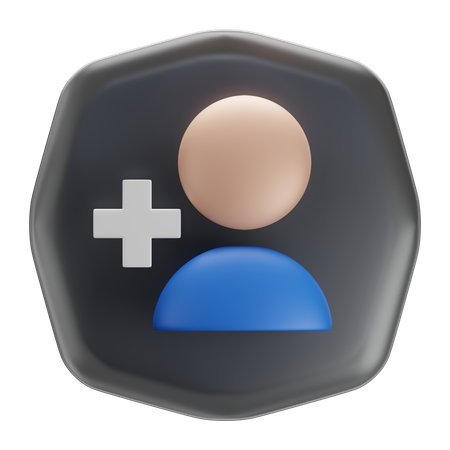 Nouveau contact  3D Icon