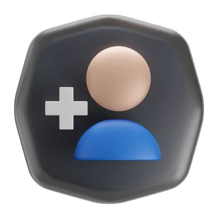 Nouveau contact  3D Icon