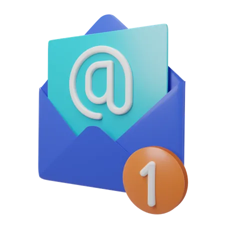 Nouveau courrier  3D Icon