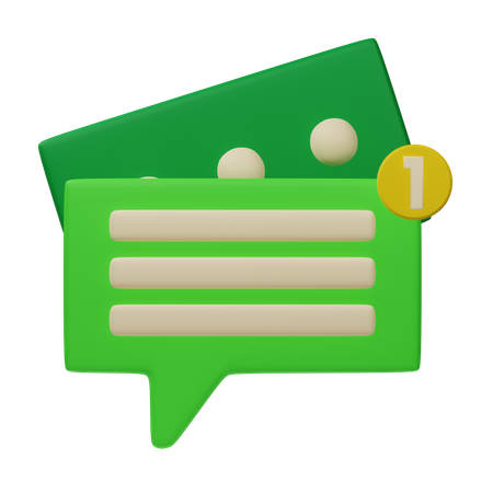 Nouveau message  3D Icon