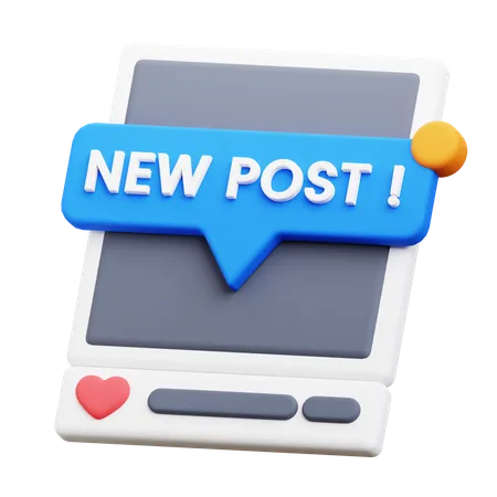 Nouveau poste  3D Icon