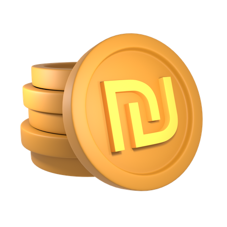 Nouveau shekel israélien  3D Icon