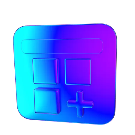 Nouveau tableau de bord  3D Icon