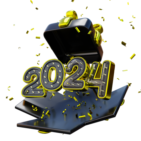Nouvel An 2024  3D Icon
