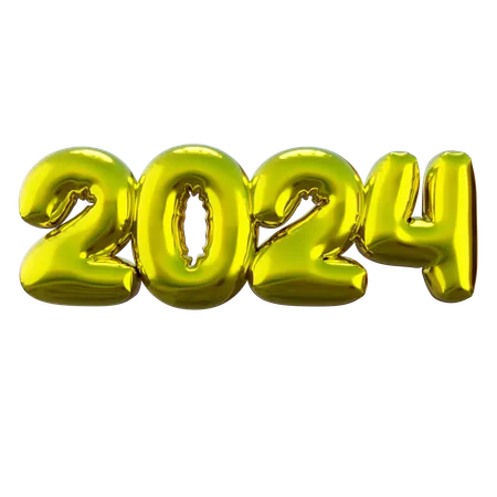 Nouvel An 2024  3D Icon