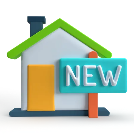 Nouvelle maison  3D Icon