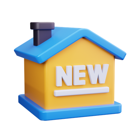 Nouvelle maison  3D Icon