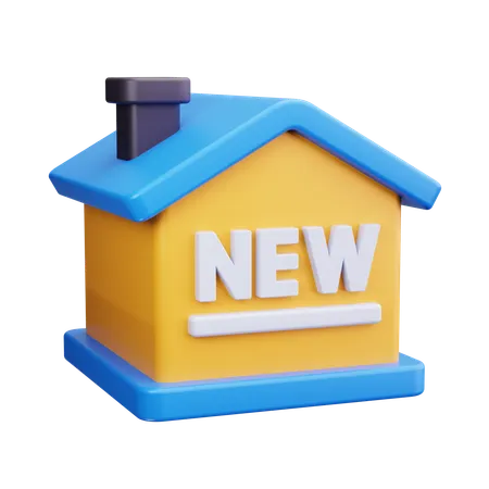 Nouvelle maison  3D Icon