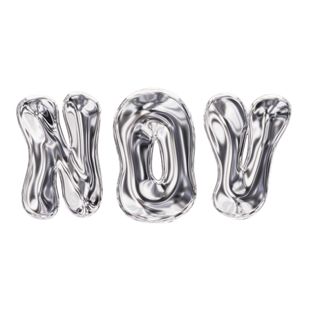 Nov Month  3D Icon