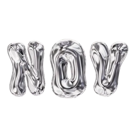 Nov Month  3D Icon