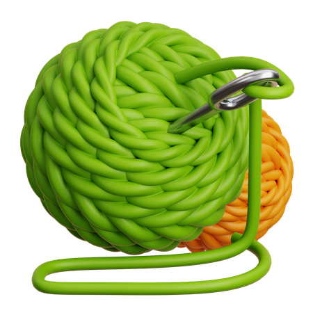 Novelo de lã  3D Icon