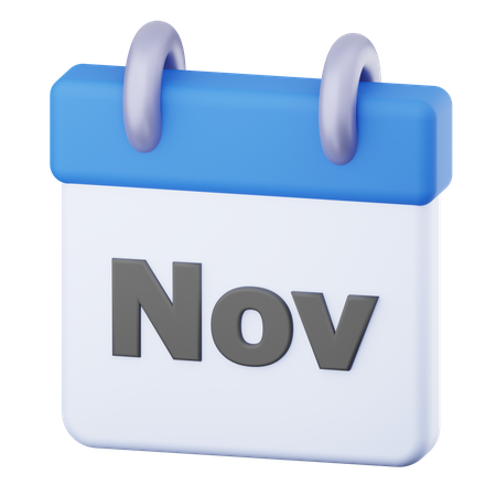 November  3D Icon