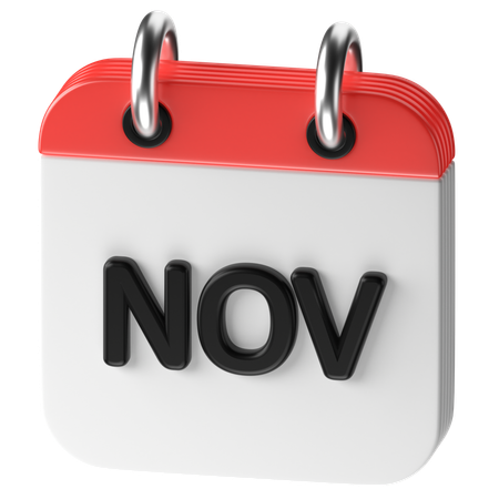 Novembro  3D Icon