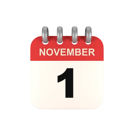 Novembro  3D Icon