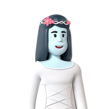 Novia fantasma  3D Icon