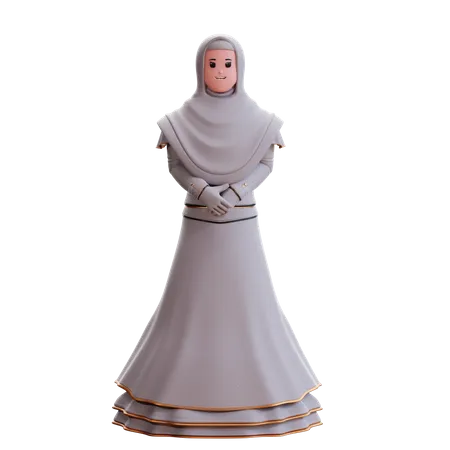Novia musulmana  3D Illustration