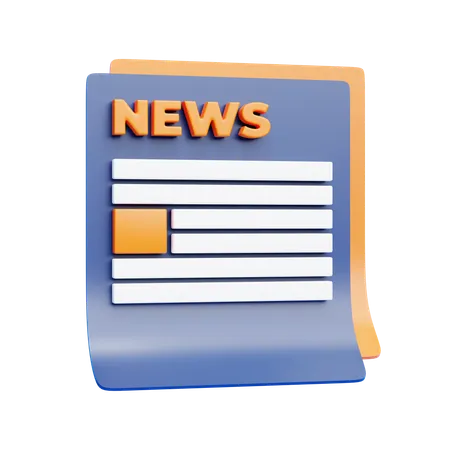 Jornal  3D Icon