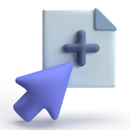 Novo Documento  3D Icon