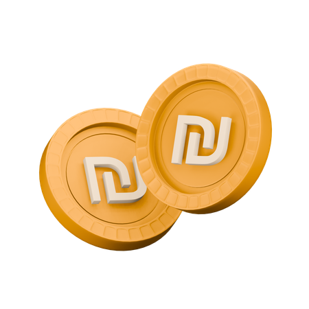 Novo shekel israelense  3D Icon