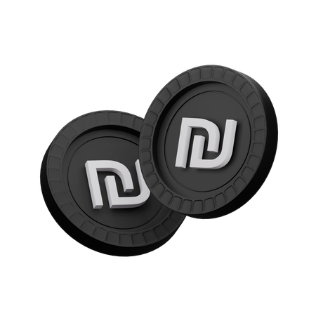 Novo shekel israelense  3D Icon