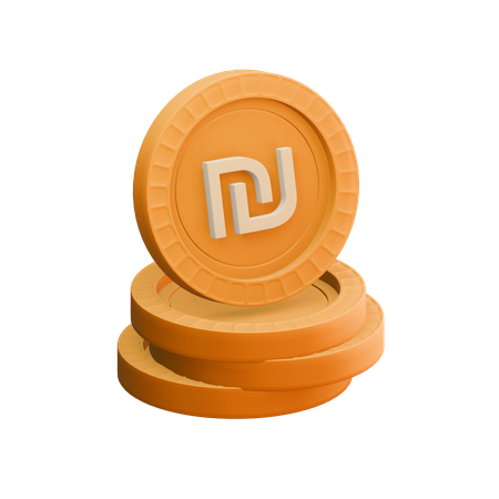 Novo shekel israelense  3D Icon