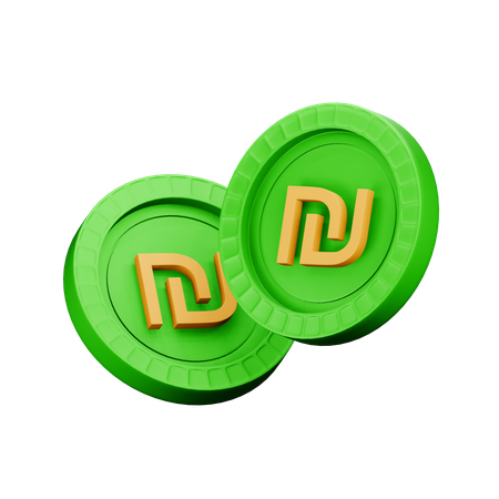 Novo shekel israelense  3D Icon