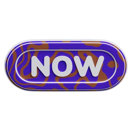 Now Button  3D Icon