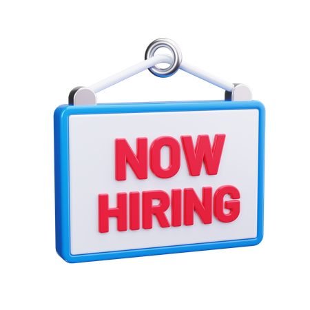 Now Hiring  3D Icon