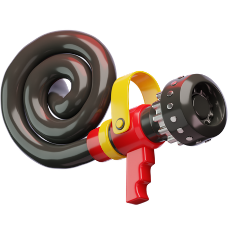 Nozzle And Hose  3D Icon