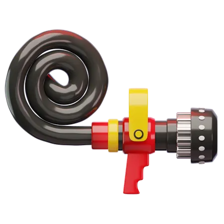 Nozzle And Hose  3D Icon