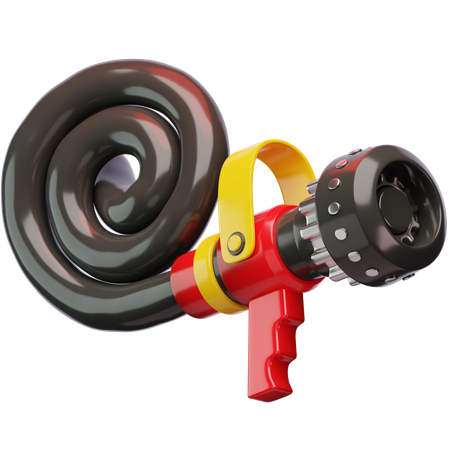 Nozzle And Hose  3D Icon
