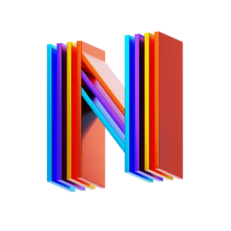 N  3D Icon