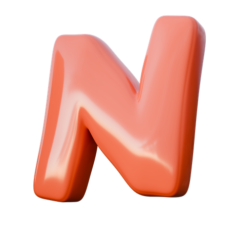 N  3D Icon