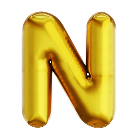 N  3D Icon