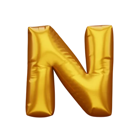 N  3D Icon