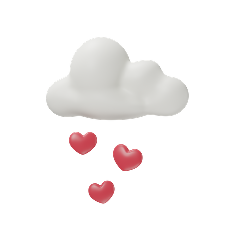 Amour des nuages  3D Icon