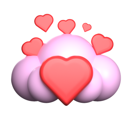 Amour des nuages  3D Icon