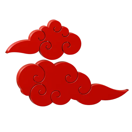 Nuage chinois  3D Icon