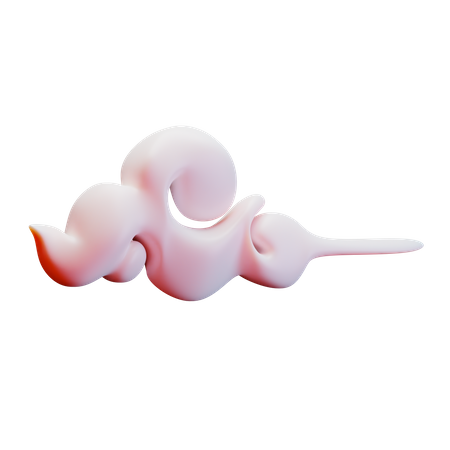 Nuage chinois  3D Illustration