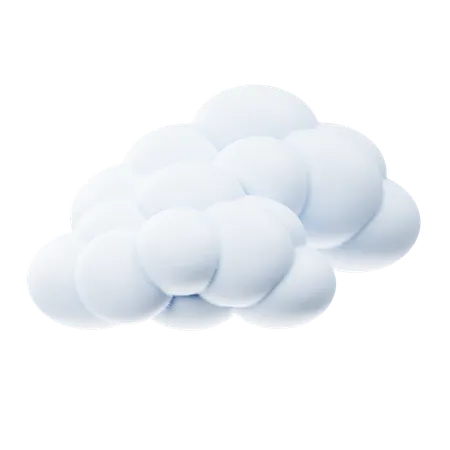 Nuage clair  3D Icon