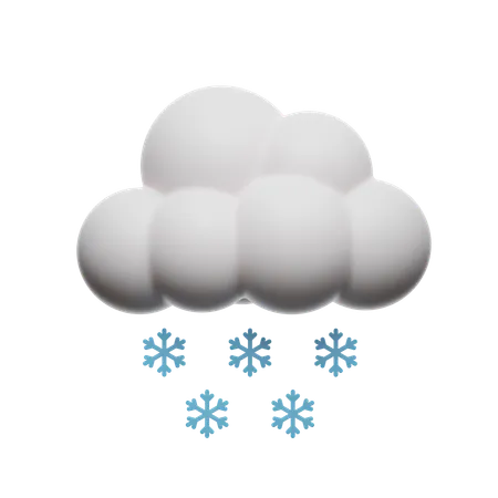 Nuage de neige  3D Icon