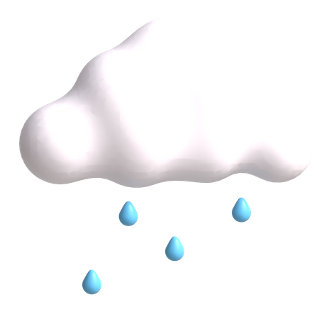 Nuage de pluie  3D Icon