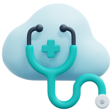 Nuage de stéthoscope  3D Icon